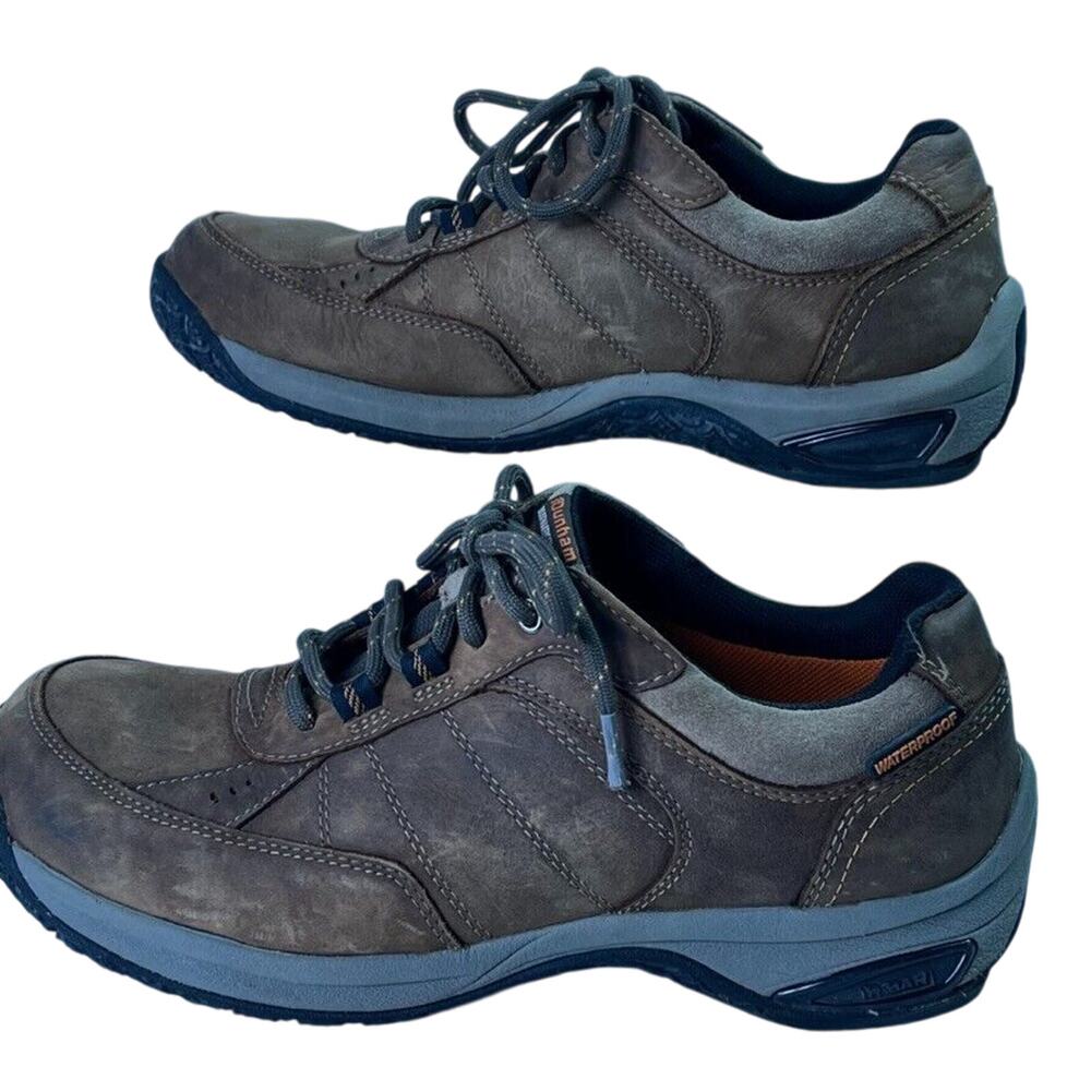 Dunham Shoes Mens 9.5 Oxfords Lexington Brown Leather Waterproof Hiking Shoes - Picture 7 of 12